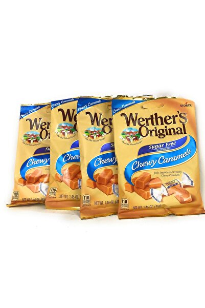 Werthers Werther's Chewy Caramels Candies Original Sugar Free, 1.46 Ounce Pac...
