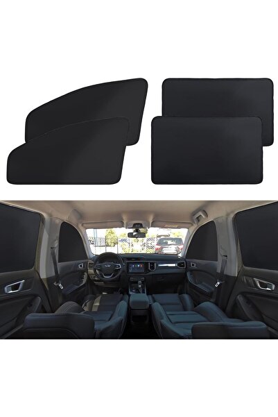 Generic MASADU Car Window Magnetic Curtains for Kids, 100% Light-Blocking, 4 Pieces