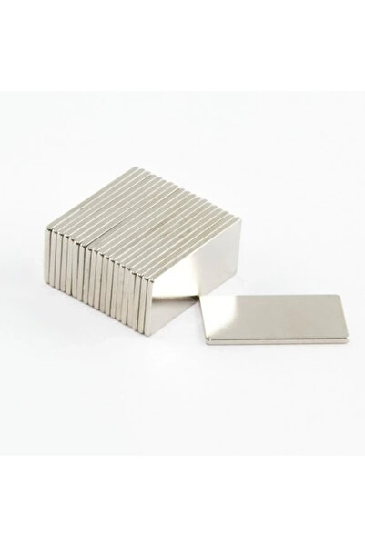 Epilons 5 Pieces 15X10X1.5 mm Cornered Neodymium Magnet N35 Magnet Durable Nickel Plating