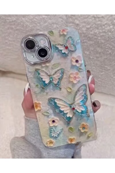 KILIF HOUSE iPhone 17 Pro Compatible Patterned Case with Stone Lens Protector