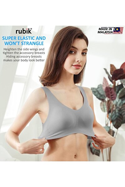 RUBIK Sports Bra Non Wired Seamless Padded Comfortable For Yoga Gym Training Running Workout Fitness