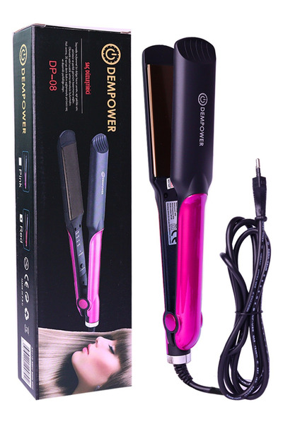 Teknoşık Ceramic Coated Pink Detail Wide Plate Hair Straightener 220 ° C Rapid Heating Dp-08