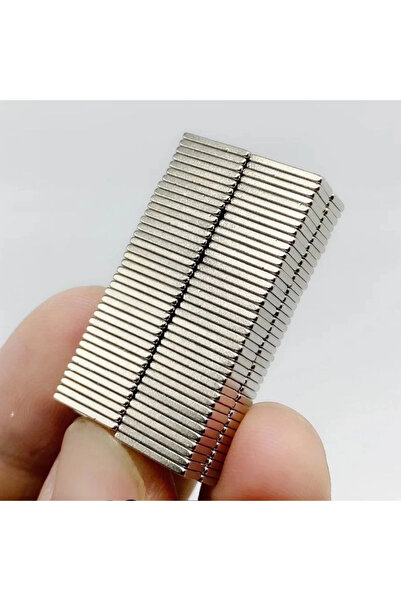 Epilons 20 Pieces 15X10X1.5 mm Cornered Neodymium Magnet N35 Magnet Durable Nickel Plating