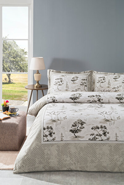 Özdilek Toile De Jouy King size Set posteljine Bež