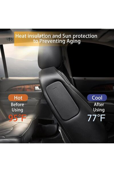 Generic MASADU Car Window Magnetic Curtains for Kids, 100% Light-Blocking, 4 Pieces