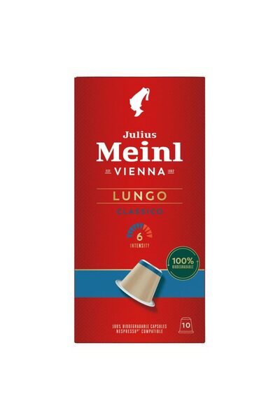 Julius Meinl Lungo Classico, 100% Arabica, Nespresso Compatible, 10 Capsules