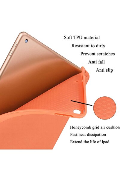 Generic Tri-Fold Smart Cover for iPad 10.2 (7/3/9 Gen) Shock-Resistant, Auto Sleep/Wake Tablet Case