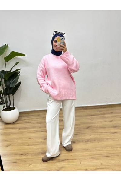 MOONSC Crew Neck Oversized Knitwear