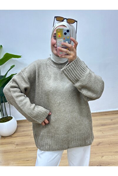 MOONSC Crew Neck Oversized Knitwear