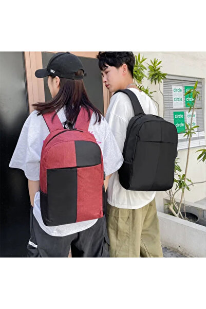 Muchmy Men Traveler Backpack USB Charging Double Handle Zipper Closure Laptop School Outdoor Bag
