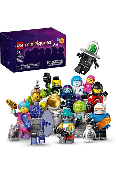 LEGO مجموعة شخصيات صغيرة من سلسلة 26 سبيس، 6 قطع (66764)