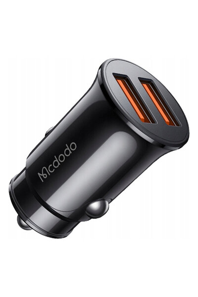 Mcdodo Car cigarette socket charger 2x USB-A, Mcdodo, black, CC-6602