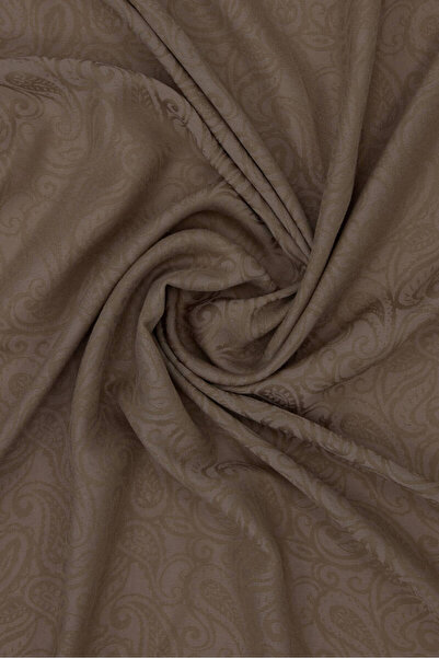 Aker Lyocell Etnik Jakar Şal - 3030300-932 - Sütlü Kahve