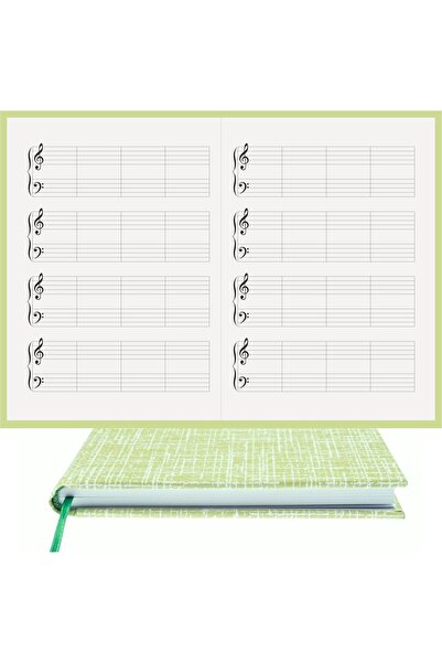 BİDEFTER Piano Note Book (g Major) 100% Handmade, Hand Sewing, 2026 Collection – Artistic Leather – A/5