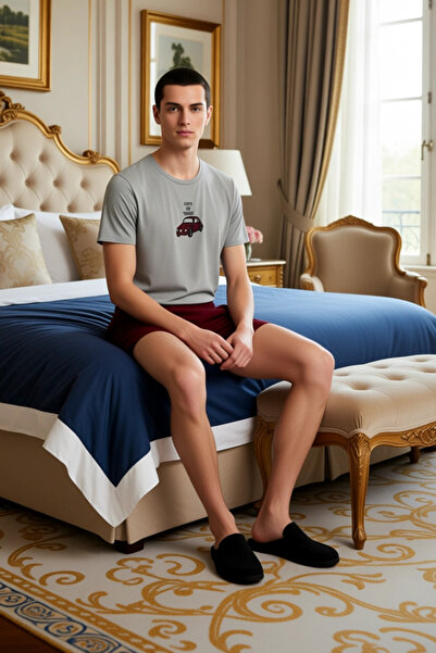 PayBuy Men's Crew Neck Embroidered Knitted Pajama Set Functional Durable Quality Comfortable Stylish