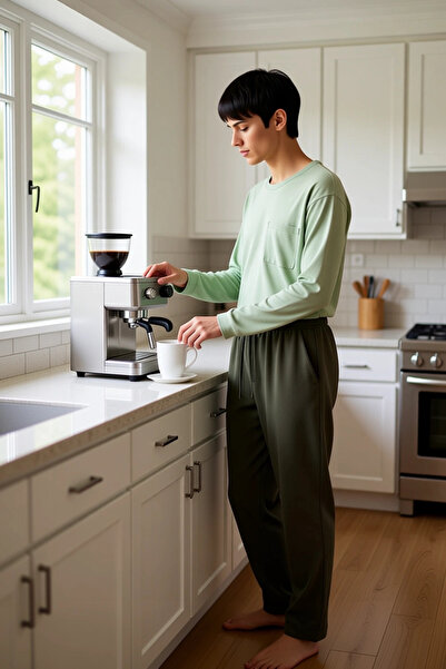 PayBuy Ανδρικό σετ πιτζάμες με λαιμόκοψη με λεπτομέρεια τσέπης Λειτουργικό, ανθεκτικό, ποιοτικό, άνετο αθλητικό