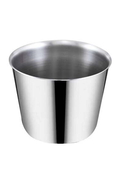 ÖZBİR Paslanmaz Çelik Krem Karamel ve Tatlı Kabı – 12’li Set (6,5 × 6 cm)