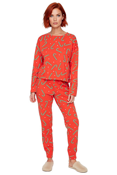 PayBuy Women's Colorful Christmas-Themed Cotton Pajama Set Functional Durable Quality Comfortable Stylish