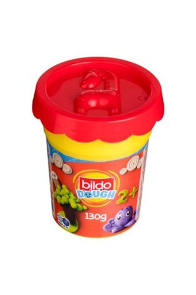 SHOPIENS Bildo DOH Red Modeling Clay in Cup with Animal-Shaped Lid 130 g