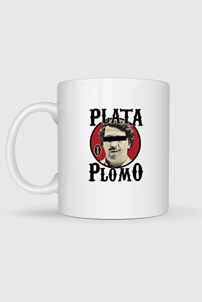 Bahriyeli Collection Plata O Plomo Escobar Printed Cup