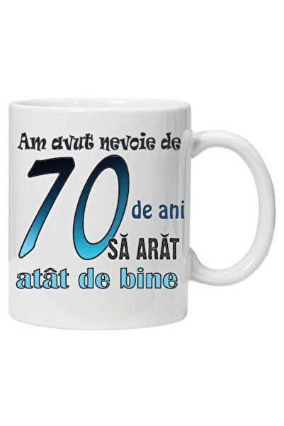 CRD PRINT Personalized mug 'It took me 70 years to look this good' — 330 ml, white ceramic