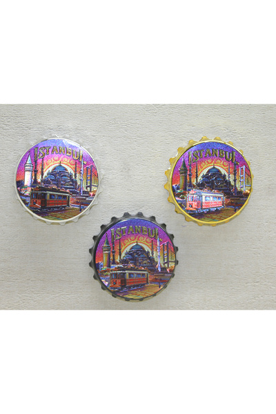 doremodam غطاء مغناطيسي للمشروبات الغازية بتصميم إسطنبول - موديل 4