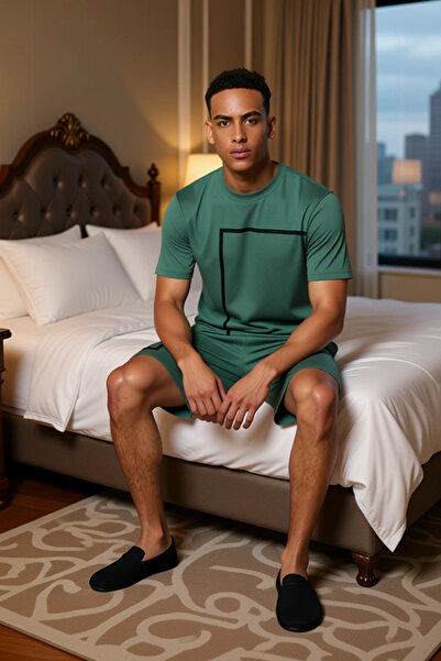 PayBuy Men's Crew Neck Printed Home Wear Team Functional Durable Quality Comfortable Modern