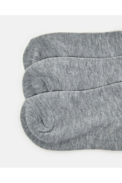 REDTAG Boys Grey Ankle Length Socks Set (3 Pairs)