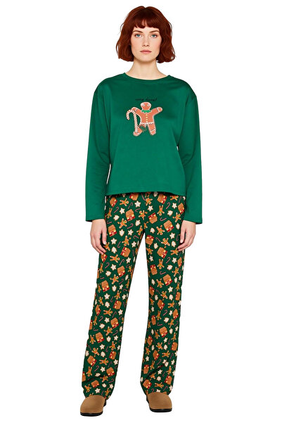 PayBuy Women's Christmas Themed Crew Neck Long Sleeve Pajama Set Functional Durable Quality