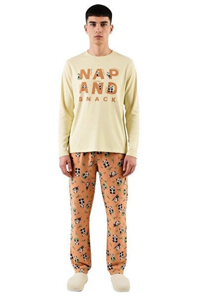 PayBuy Γυναικείο σετ πιτζάμες με μακρυμάνικο λαιμόκοψη με σχέδιο Panda Λειτουργικό, ανθεκτικό και κομψό