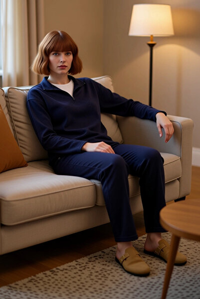 PayBuy Γυναικείο σετ πιτζάμες με φερμουάρ με σχέδιο κεράσι, λειτουργικό, ανθε...