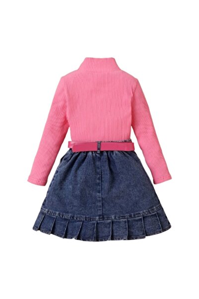 OEM Girl set - long-sleeve top (pink) and skirt, 2 years
