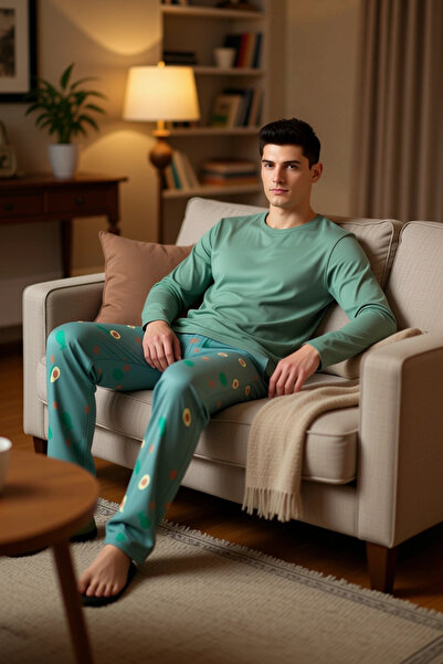 PayBuy Αβοκάντο με τύπωμα Σετ ανδρικές πιτζάμες με λαιμόκοψη λειτουργικό, ανθεκτικό, ποιοτικό, άνετο και κομψό