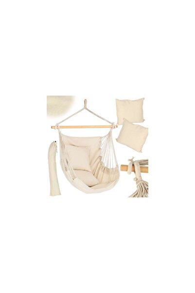 Three top online Hammock Brazilian chair with footrest 130cm beige