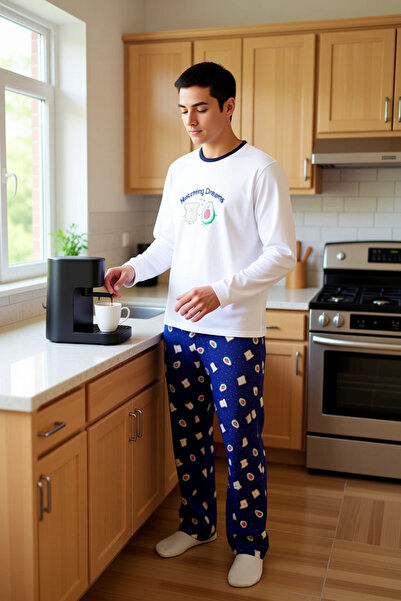 PayBuy Σετ πιτζάμες από βαμβάκι Avocado and Toast με τύπωμα Γυναικεία Λειτουργική Ανθεκτική Ποιότητα Αισθητική