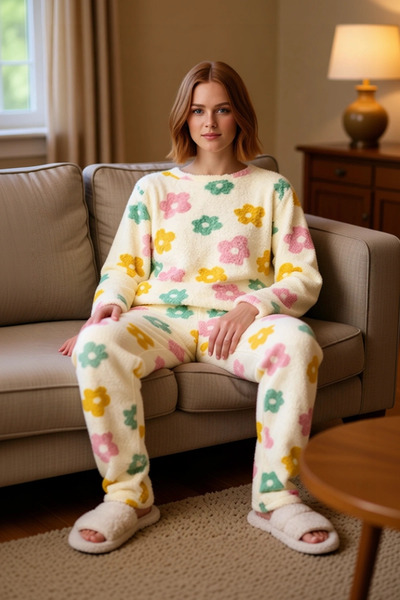 PayBuy Women's Teddy Bear Wellsoft Pajama Set Functional Durable Quality Comf...