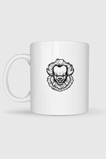 Bahriyeli Collection Pennywise Drawing Printed Mug Cup