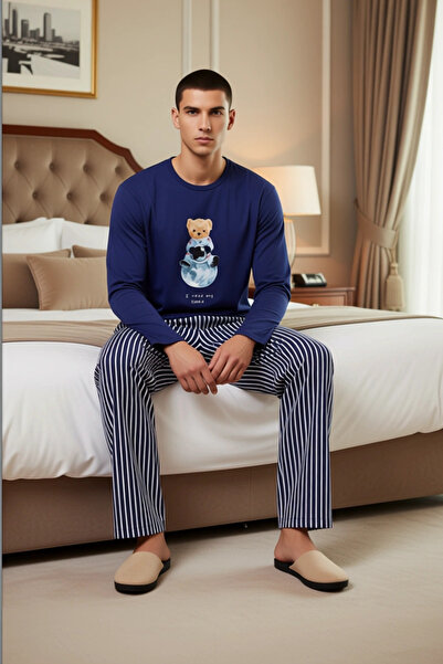 PayBuy Σετ πιτζάμες με μακριά μανίκια Astronaut με τύπωμα Γυναικεία Λειτουργική Ανθεκτική Ποιότητα Άνετη Κομψή