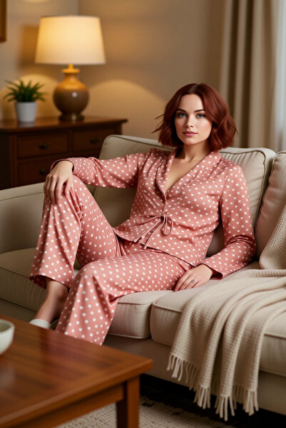 PayBuy Γυναικείο σετ πιτζάμες από βισκόζη με σχέδιο καρδιάς Λειτουργικό ανθεκ...