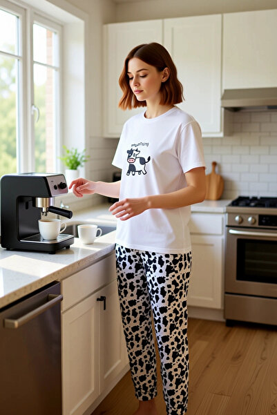 PayBuy Women's Animal Pattern Cotton Pajama Set Functional Durable Quality Comfortable Aesthetic