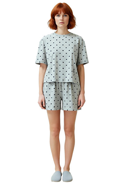 PayBuy Women's Polka Dot Heart Pajama Set Functional Durable Quality Comfortable Aesthetic Sport