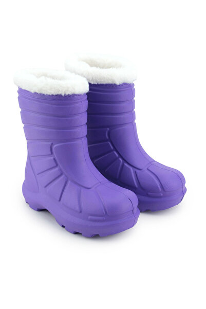 GEZER Girl's Winter Plush Warm Lined Waterproof Rain Snow Boots