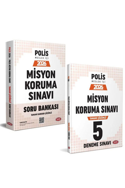 Data Yayınları 2026 Polis Meslek İçi Misyon Koruma Sınavı Soru Bankası ve Deneme Sınavı Seti
