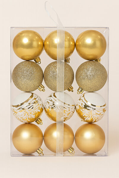 OKAVANGO Коледна украса за елха Коледни украси Счупени Цветни 6 см 24 броя