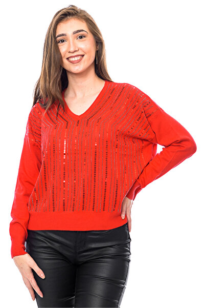 Jolenth Max Long Pullover - Red
