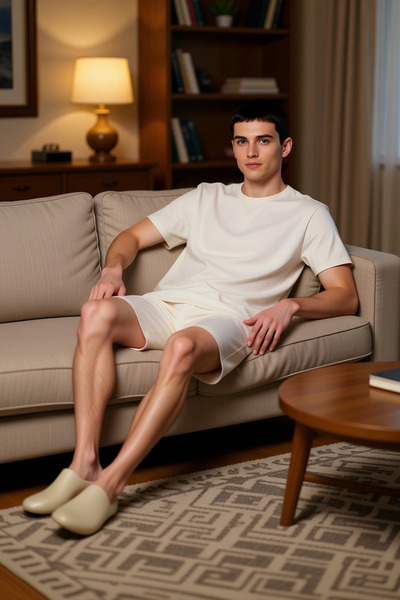 PayBuy Ανδρικό σετ πιτζάμες από βαμβακερό κοντό μανίκι με λαιμόκοψη με τύπωμα Λειτουργικό, ανθεκτικό και κομψό