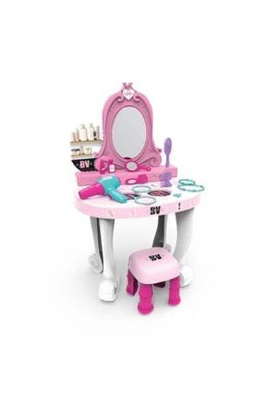 SHOPIENS Makeup Table with Mirror Accessories & Sound 78 cm - 25 pieces