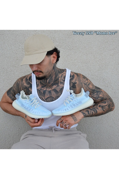 YEEZY Boost 350 V2 Mono Ice Light Blue GW2869 Sports Shoes