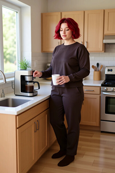 PayBuy Women's Thessaloniki Knitted Crew Neck Tracksuit Set Functional Durable Quality Comfortable Stylish