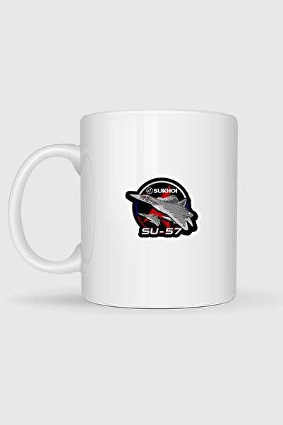 Bahriyeli Collection Sukhoi Su-57 Fighter Aircraft Printed Mug Cup